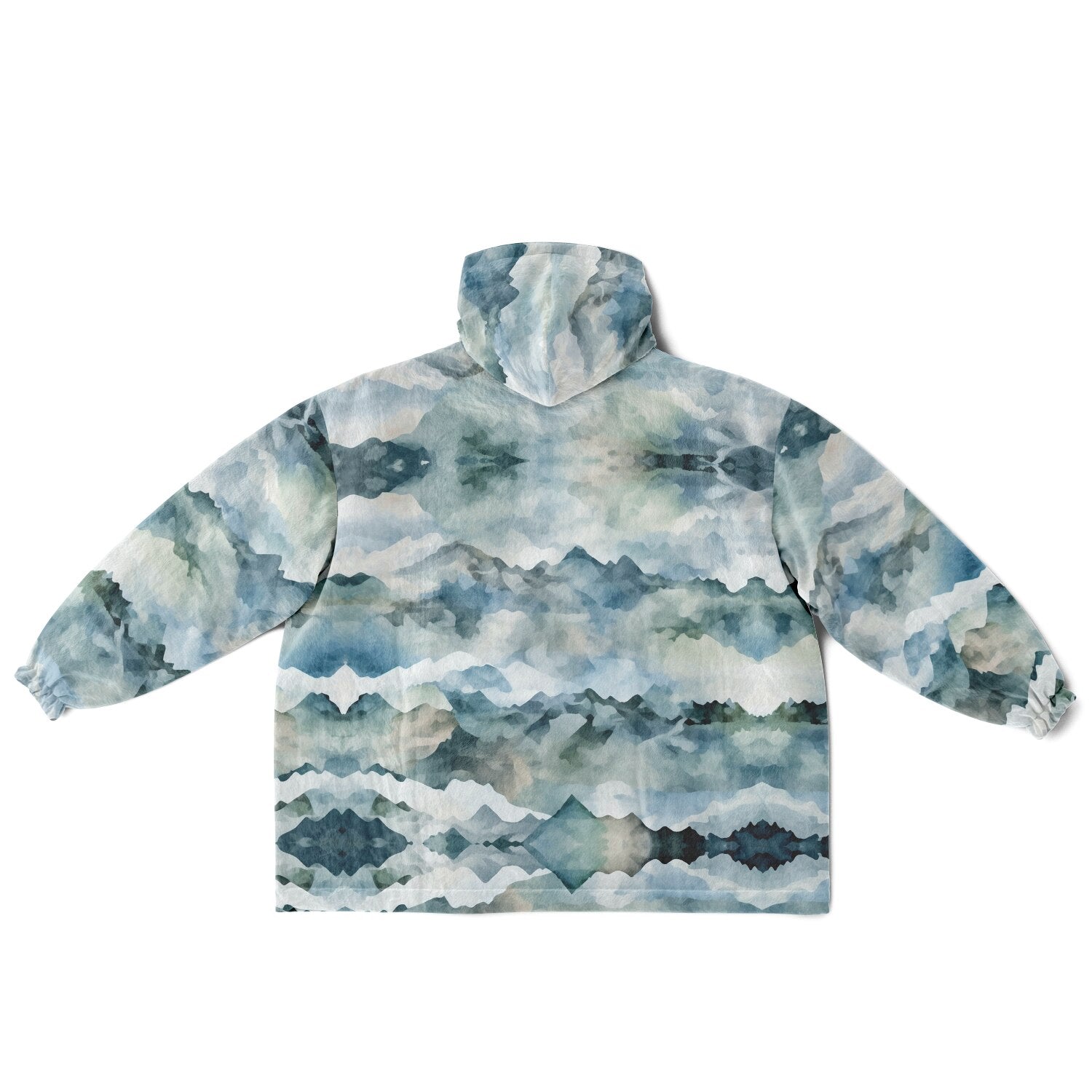 Powder Mountain, Utah Ski Resort Map Reversible Snug Hoodie