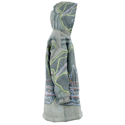 Bristol Mountain, New York Ski Trail Map - Snug Hoodie