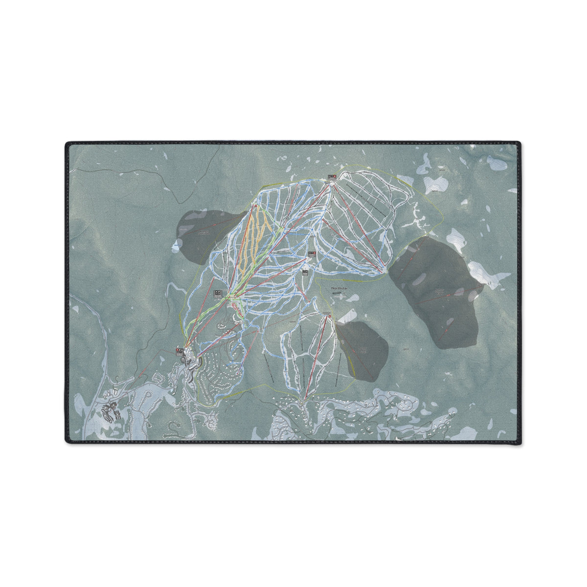 Northstar, California Ski Resort Map Heavy Duty Floor Mat