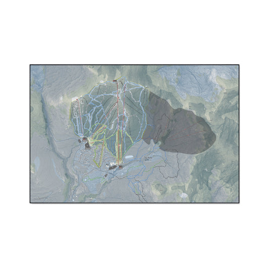 Jay Peak, Vermont Ski Resort Map Heavy Duty Floor Mat