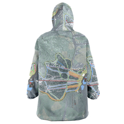 Crotched Mountain, New Hampshire Ski Trail Map - Snug Hoodie - Powderaddicts