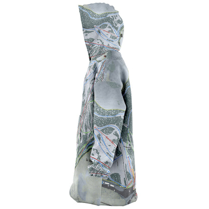 Ski Apache, New Mexico Ski Trail Map - Snug Hoodie