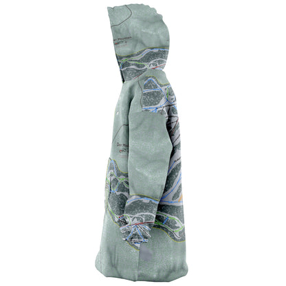Deer Mountain, South Dakota Ski Trail Map - Snug Hoodie