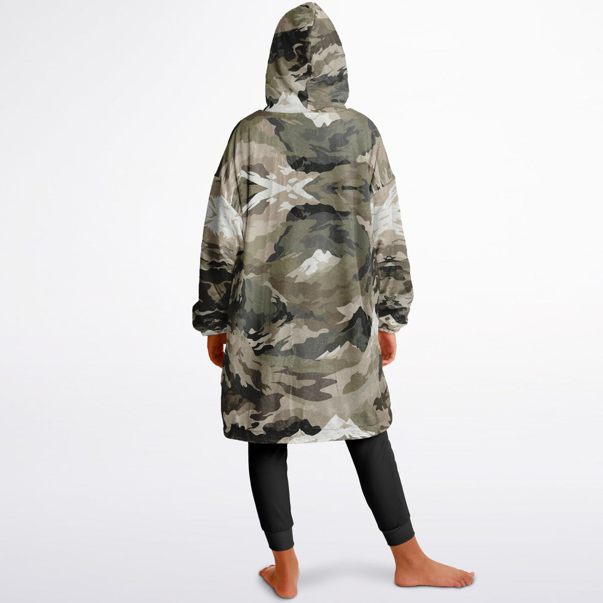 Powder Mountain, Utah Ski Resort Map Reversible Snug Hoodie