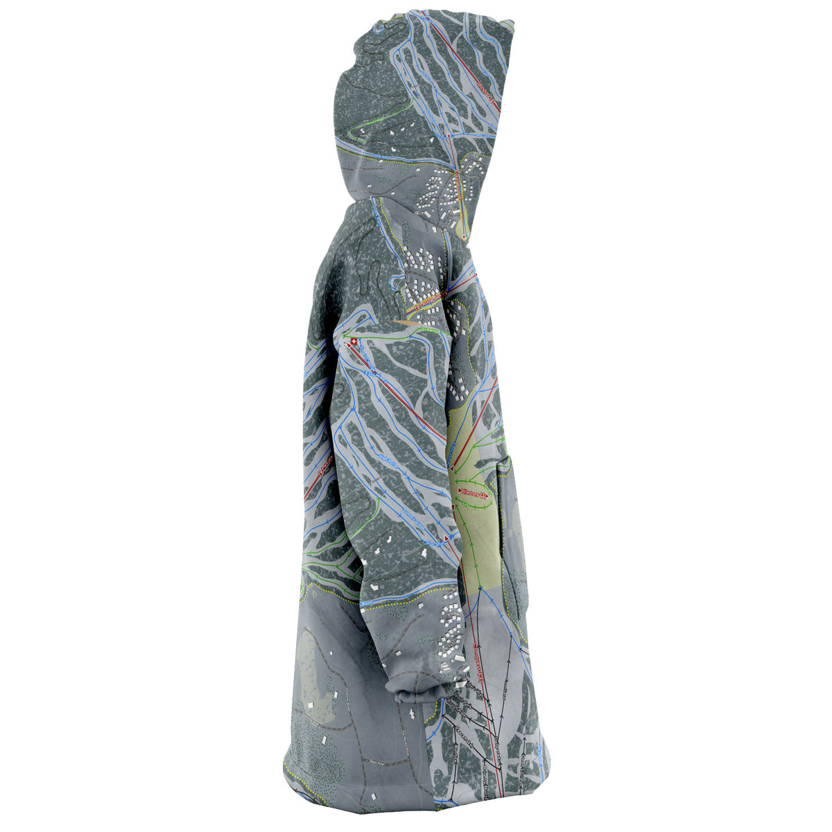 Granby Ranch, Colorado Ski Trail Map - Snug Hoodie