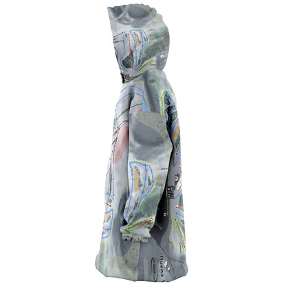Buena Vista, Minnesota Ski Trail Map Snug Hoodie