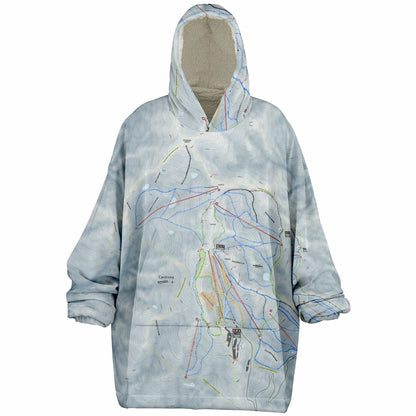 Cardrona, New Zealand Ski Trail Map - Snug Hoodie - Powderaddicts