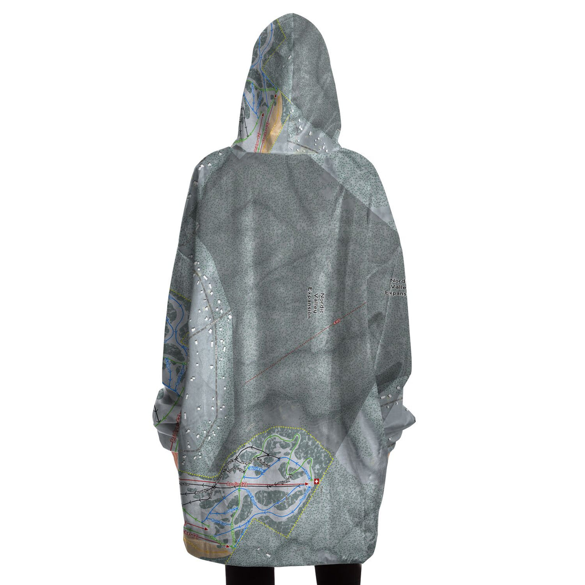 Nordic Valley, Utah Ski Trail Map - Snug Hoodie
