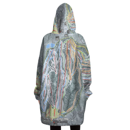 Snow Summit, California Ski Trail Map - Snug Hoodie - Powderaddicts