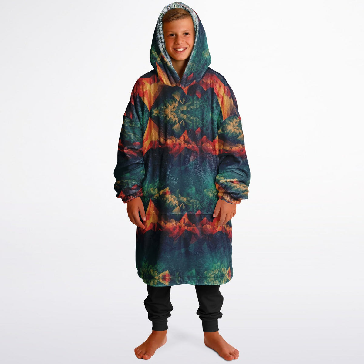 Powder Mountain, Utah Ski Resort Map Youth Reversible Snug Hoodie