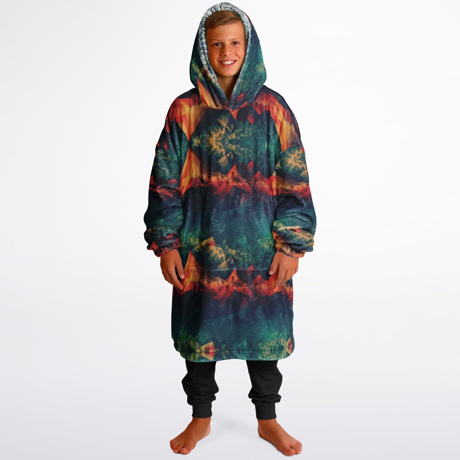 Powder Mountain, Utah Ski Resort Map Youth Reversible Snug Hoodie