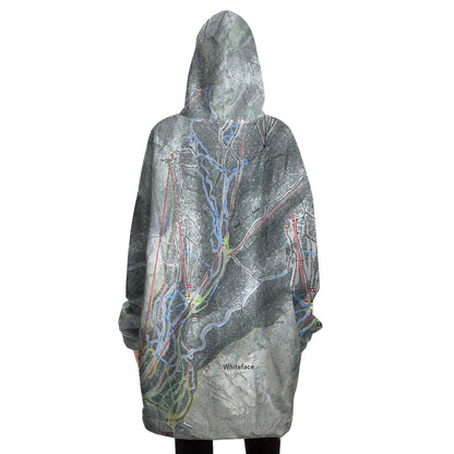 Whiteface Mountain, New York Ski Trail Map - Snug Hoodie