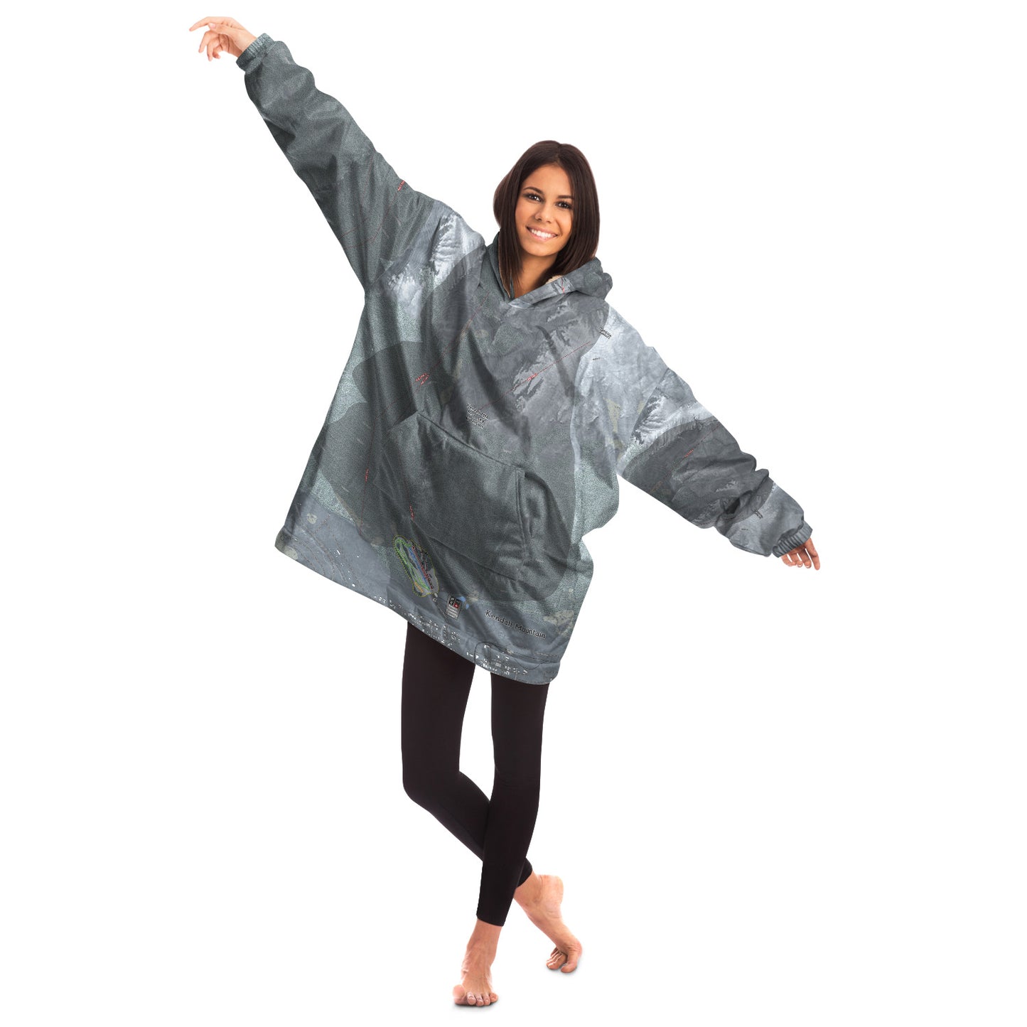 Kendall Mountain, Colorado Ski Trail Map - Snug Hoodie