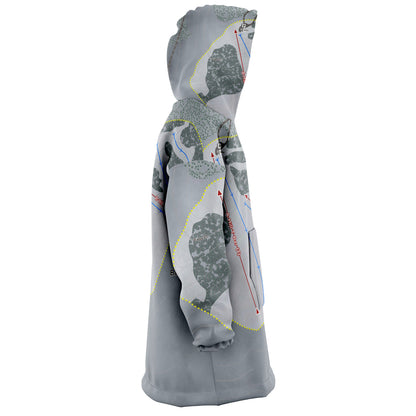Badger Mountain, Washington Ski Trail Map - Snug Hoodie