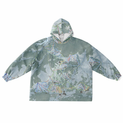 Perisher, Australia Ski Trail Map - Snug Hoodie - Powderaddicts