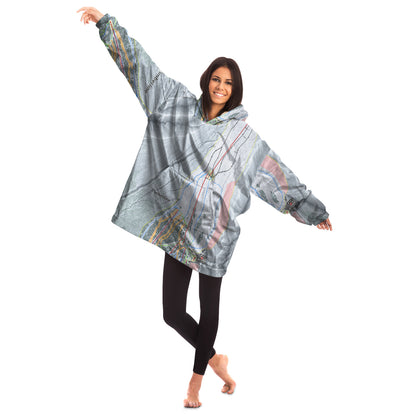 Timber line, Oregon Ski Trail Map - Snug Hoodie