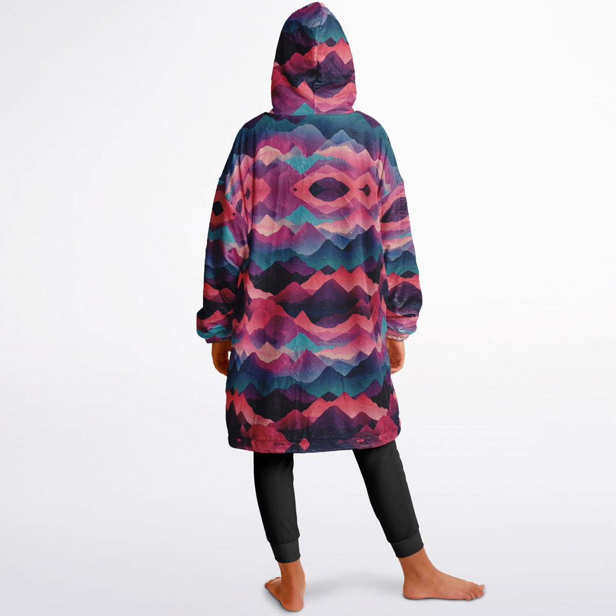 Powder Mountain, Utah Ski Resort Map Youth Reversible Snug Hoodie