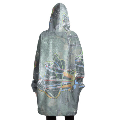 Crotched Mountain, New Hampshire Ski Trail Map - Snug Hoodie - Powderaddicts