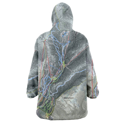 Whiteface Mountain, New York Ski Trail Map - Snug Hoodie