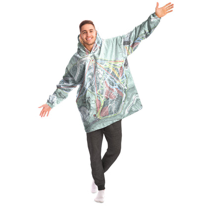 Terry Peak, South Dakota Ski Trail Map - Snug Hoodie