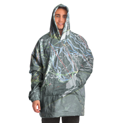 Purgatory, Colorado Ski Trail Map - Snug Hoodie - Powderaddicts