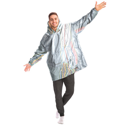 Timber line, Oregon Ski Trail Map - Snug Hoodie