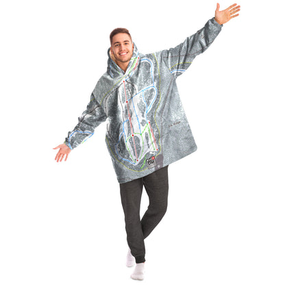 Elk Ridge, Arizona Ski Trail Map Snug Hoodie