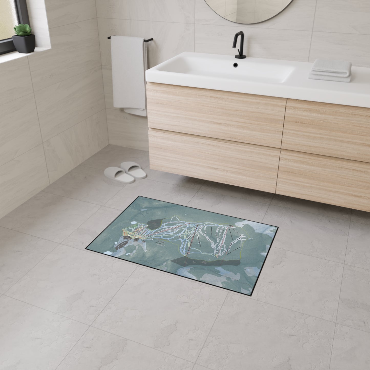 Eldora, Colorado Ski Resort Map Heavy Duty Floor Mat