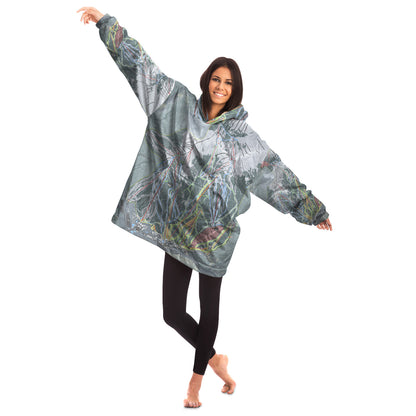 Copper Mountain, Colorado Ski Trail Map Snug Hoodie - Powderaddicts