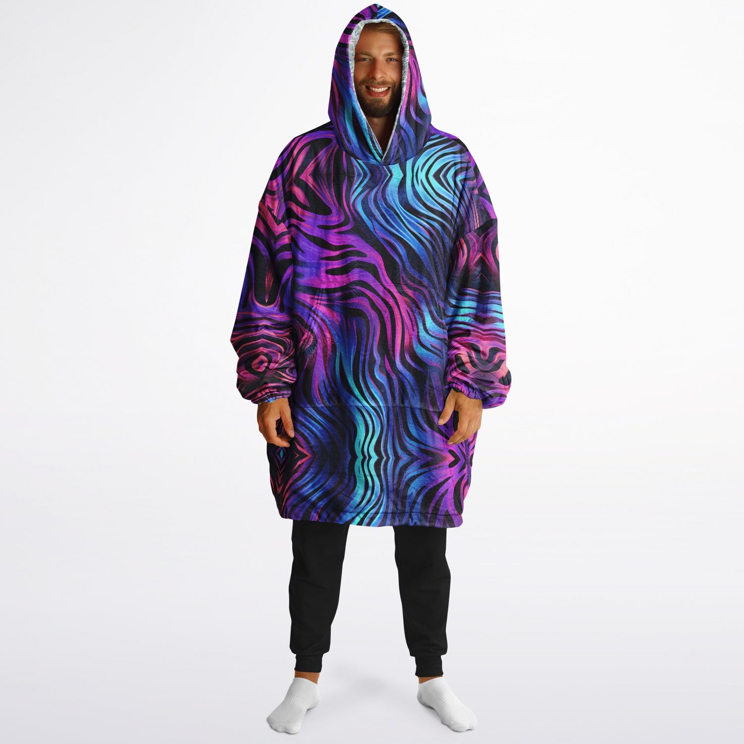 Powder Mountain, Utah Ski Resort Map Reversible Snug Hoodie