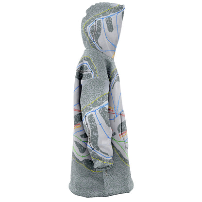 Cooper Spur, Oregon Ski Trail Map Snug Hoodie