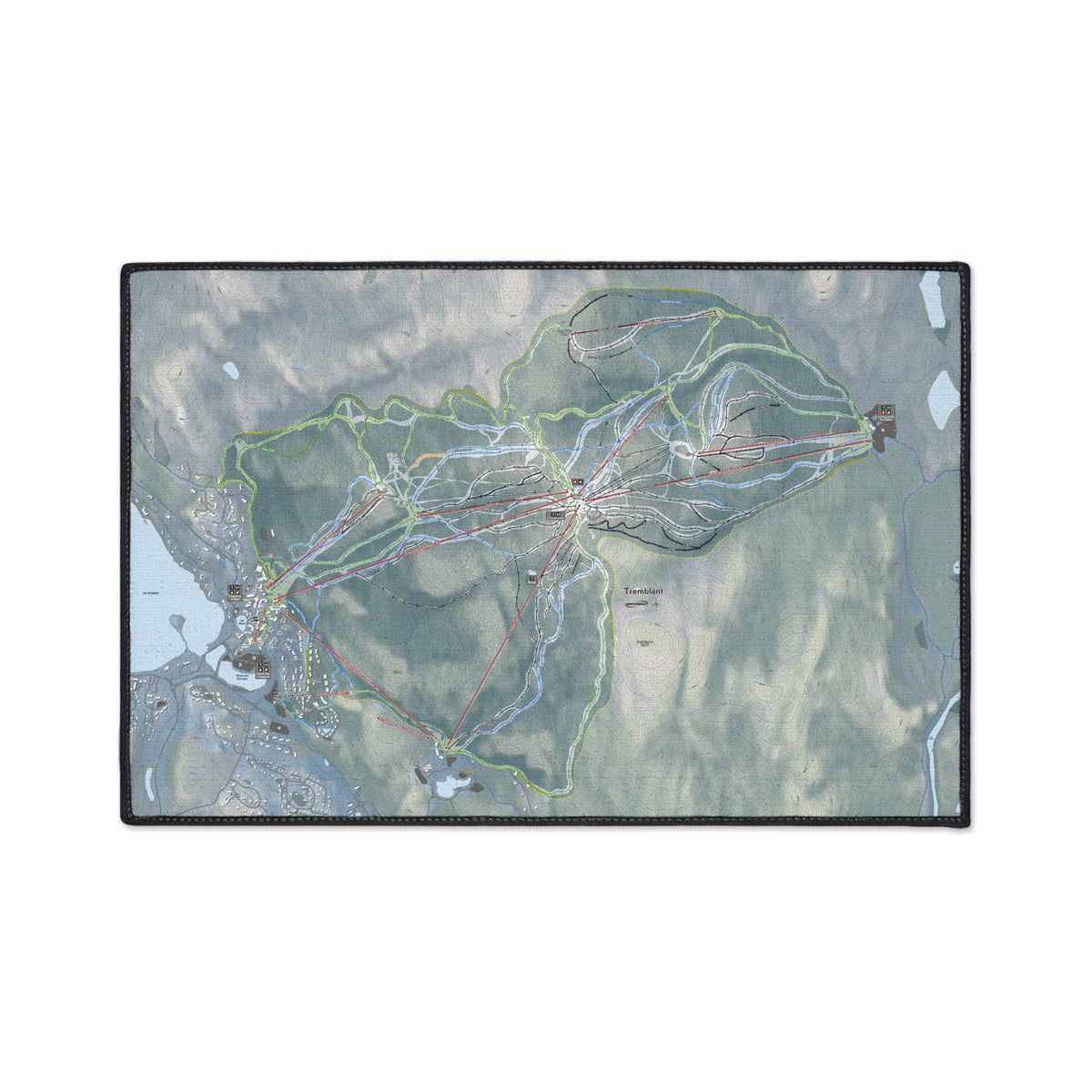 Tremblant, Quebec Ski Resort Map Heavy Duty Floor Mat