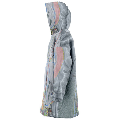 Timber line, Oregon Ski Trail Map - Snug Hoodie