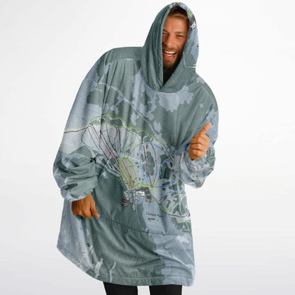 Charlotte Pass, Australia Ski Trail Map - Snug Hoodie - Powderaddicts
