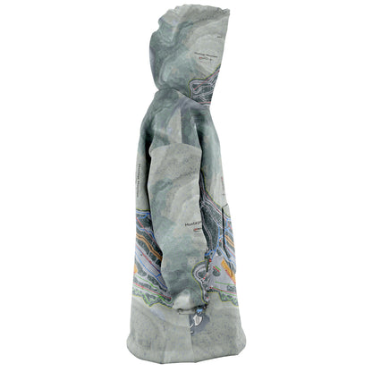 Montage Mountain, Pennsylvania Ski Trail Map Snug Hoodie