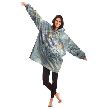 Suicide Six, Vermont Ski Trail Map - Snug Hoodie
