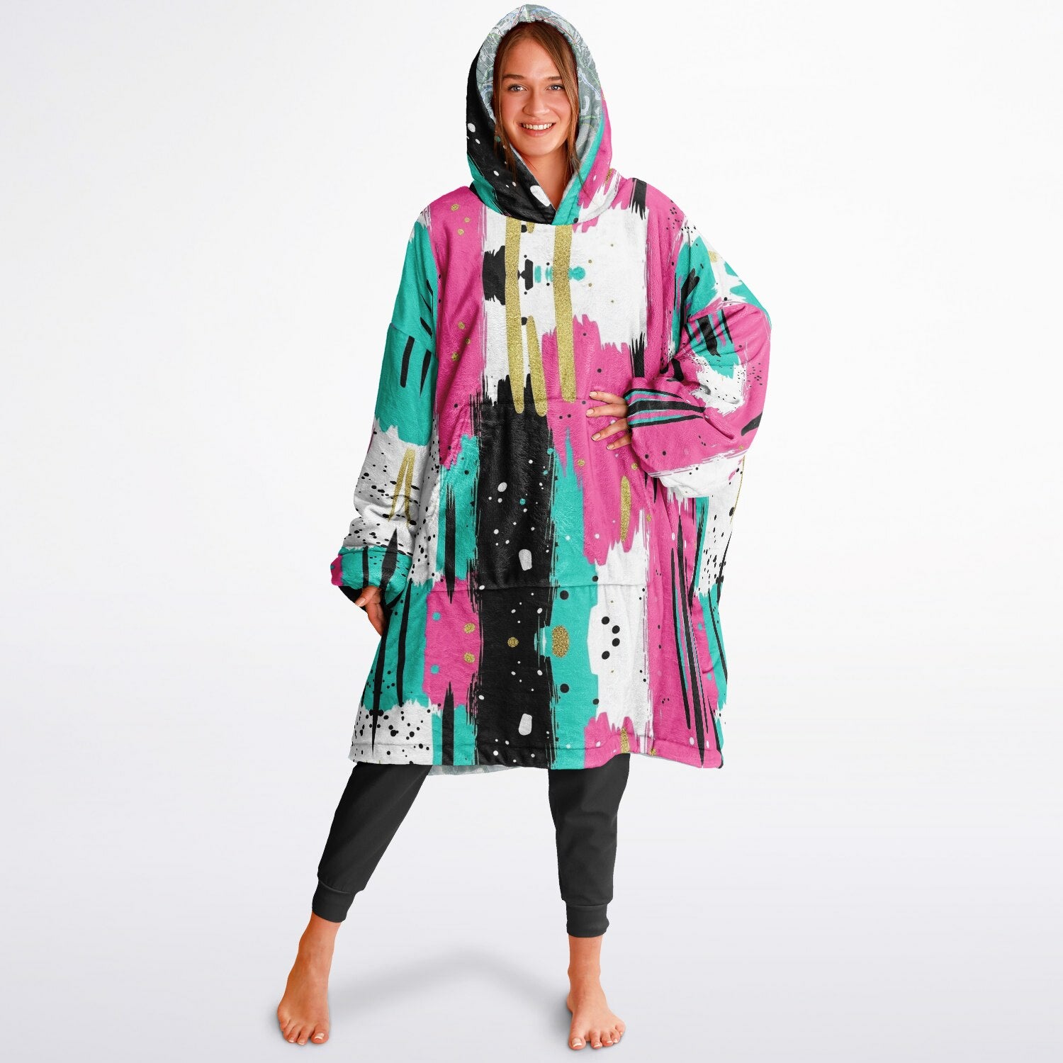 Ski Resort Map Reversible Snug Hoodie.