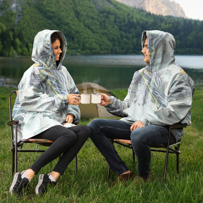 Massanutten, Virginia Ski Trail Map - Snug Hoodie