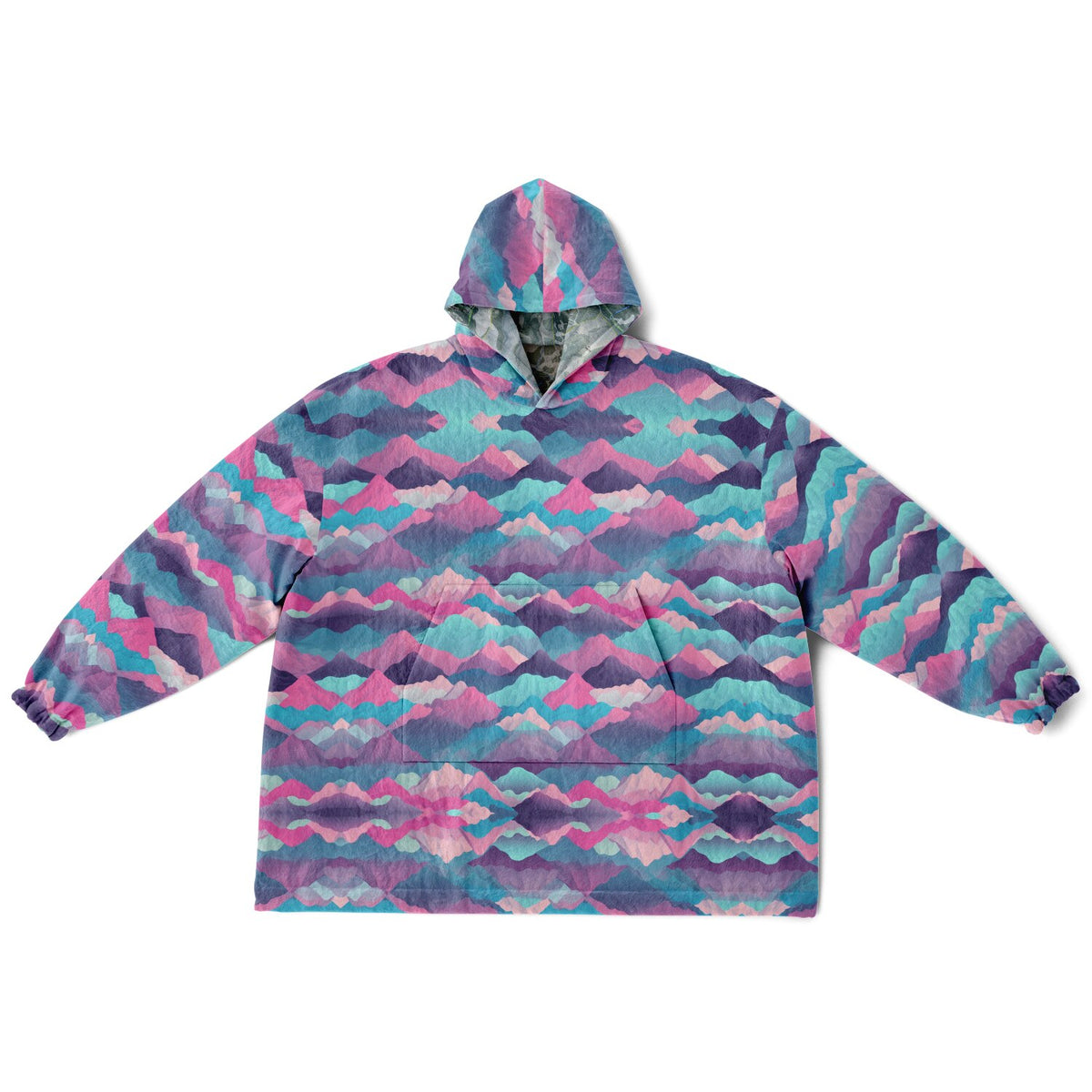 Powder Mountain, Utah Ski Resort Map Reversible Snug Hoodie