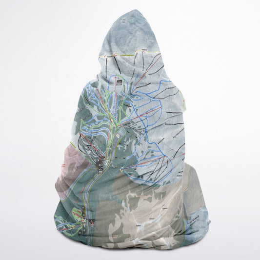 Loveland, Colorado Ski Trail Map - Youth Hooded Blanket - Powderaddicts
