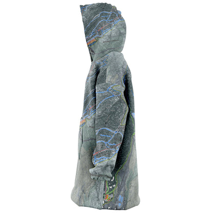 Smuggler's Notch, Vermont Ski Trail Map - Snug Hoodie - Powderaddicts