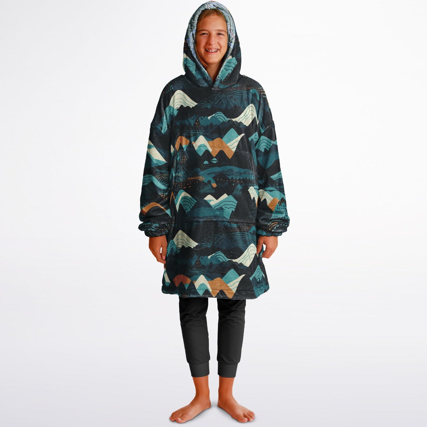 Waterville Valley, New Hampshire Ski Resort Map Reversible Snug Hoodie