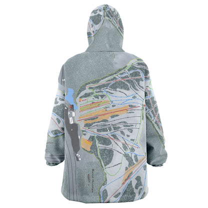 Boreal Mountain, California Ski Trail Map - Snug Hoodie