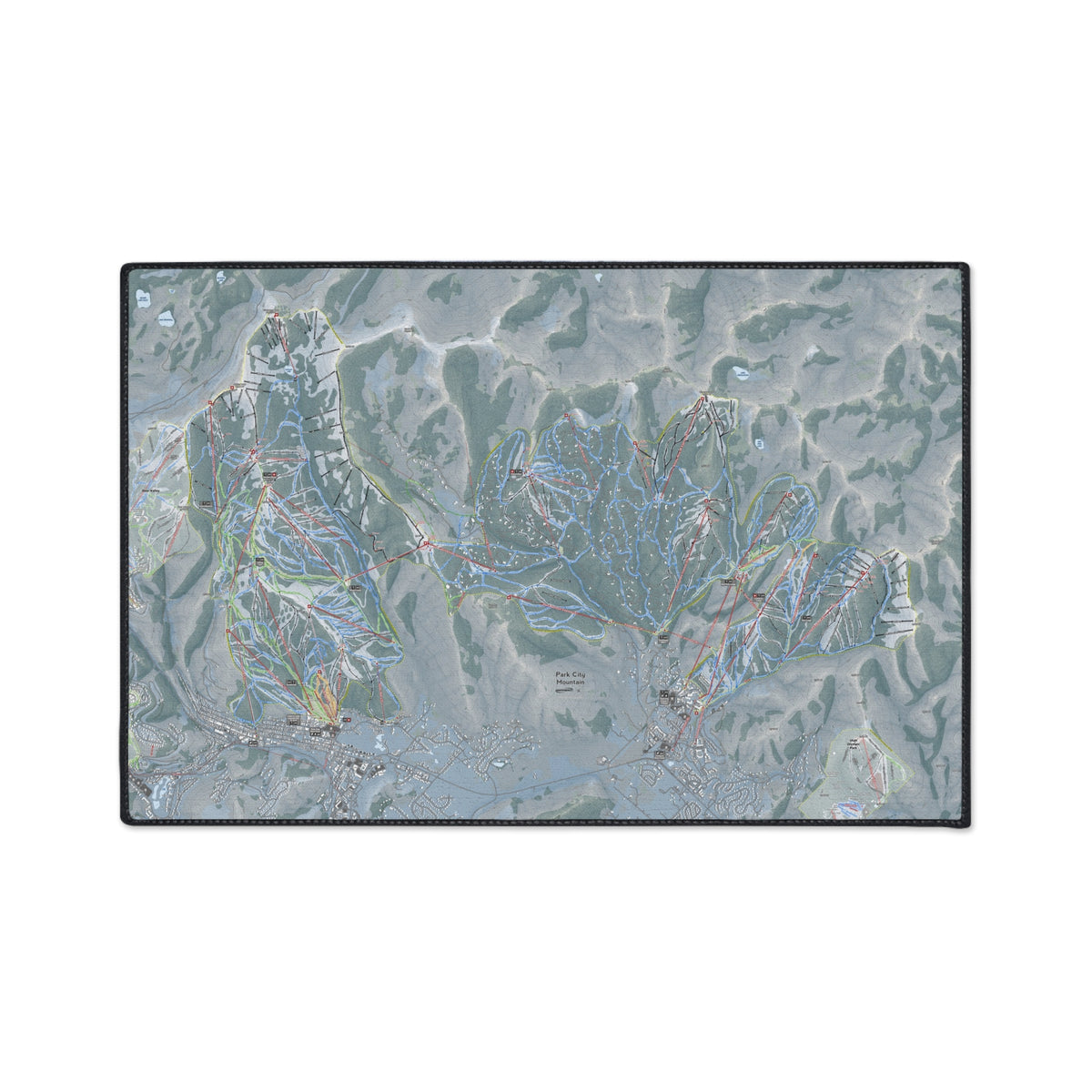 Park City, Utah Ski Resort Map Heavy Duty Floor Mat