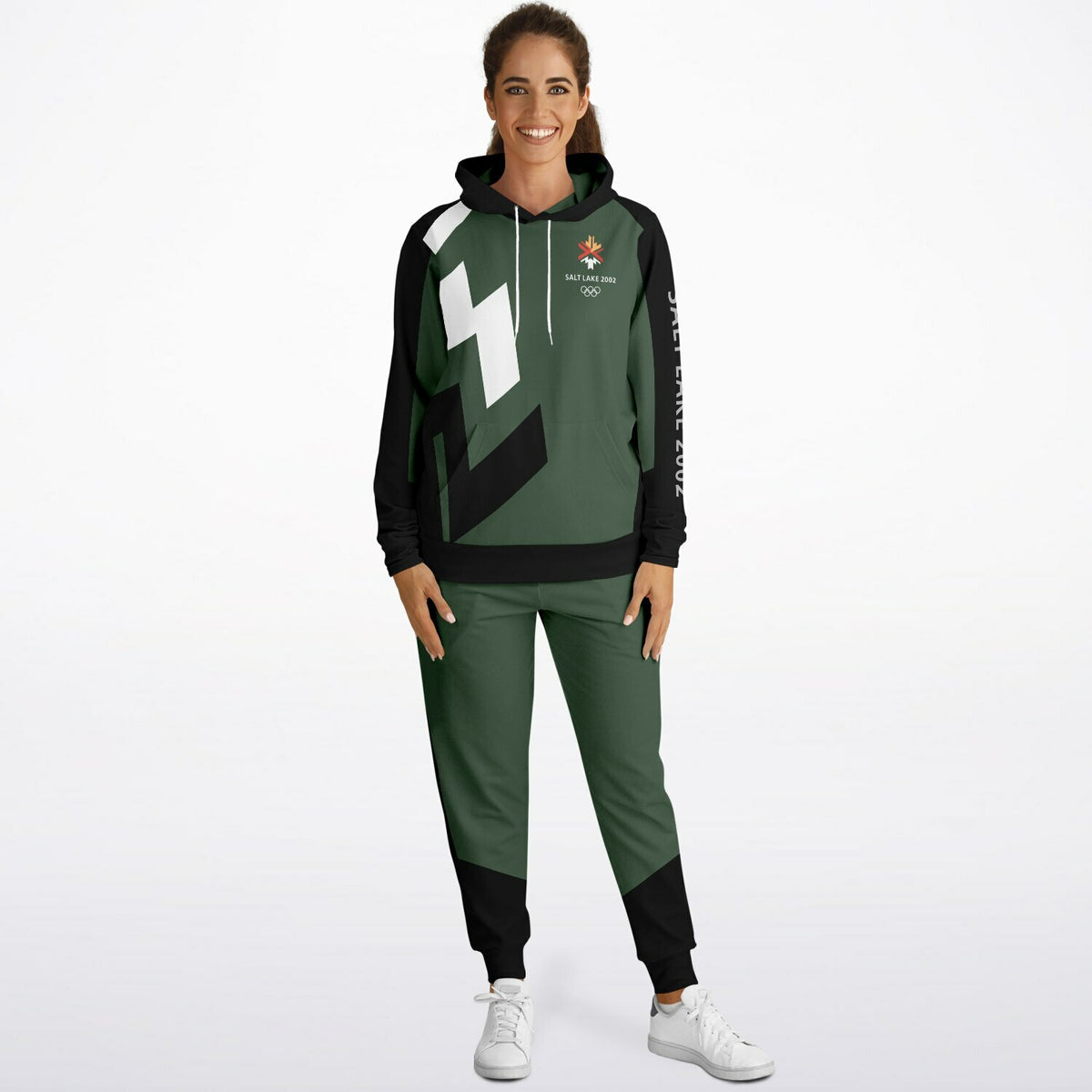 The Salt Lake 2002 Olympics Uniforms Hoodie &amp; Jogger - Green