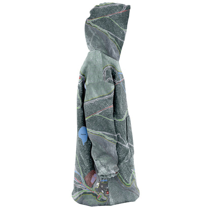 Middlebury Snow Bowl, Vermont Ski Trail Map - Snug Hoodie