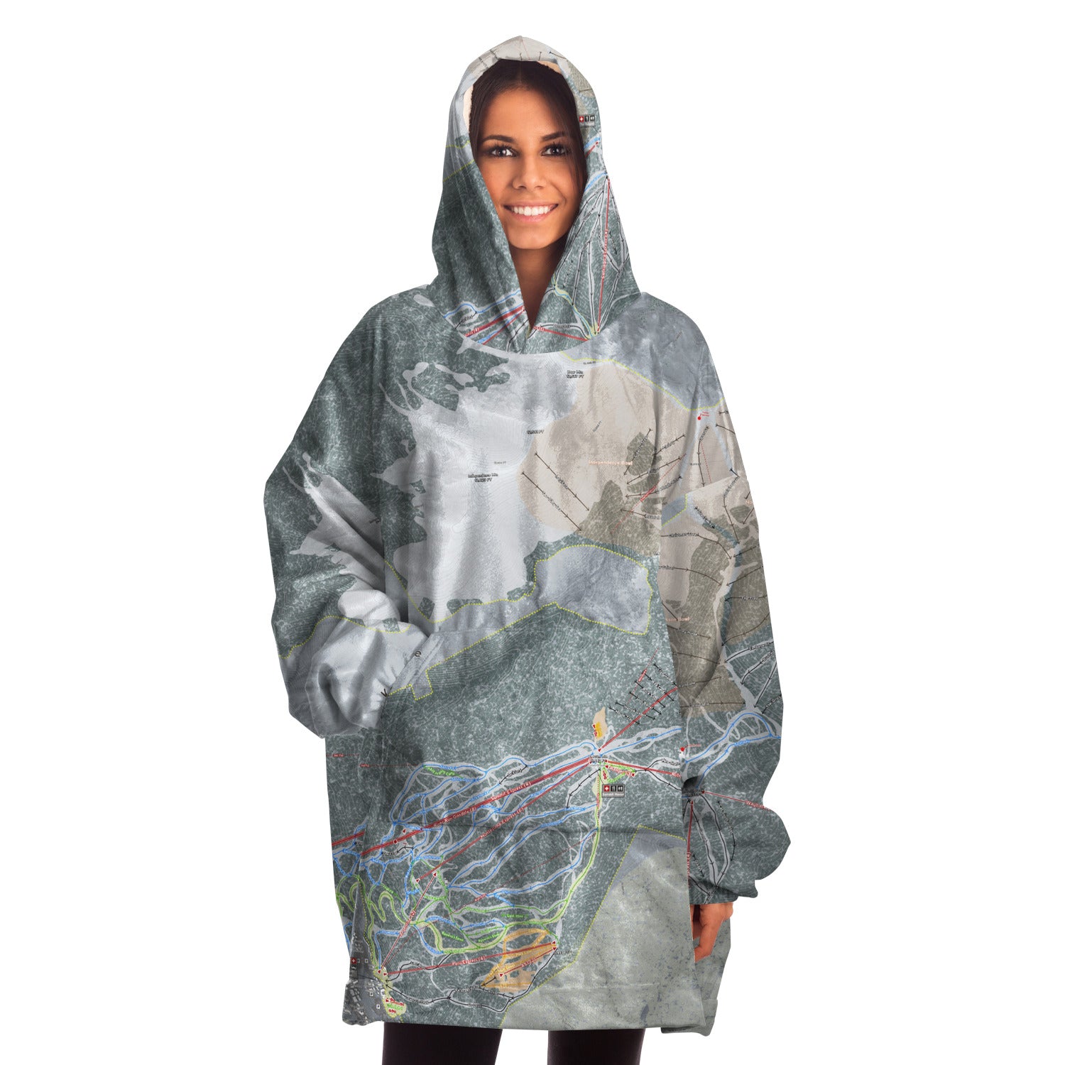 Keystone, Colorado Ski Trail Map - Snug Hoodie