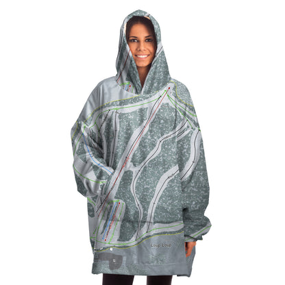 Loup Loup, Washington Ski Trail Map - Snug Hoodie