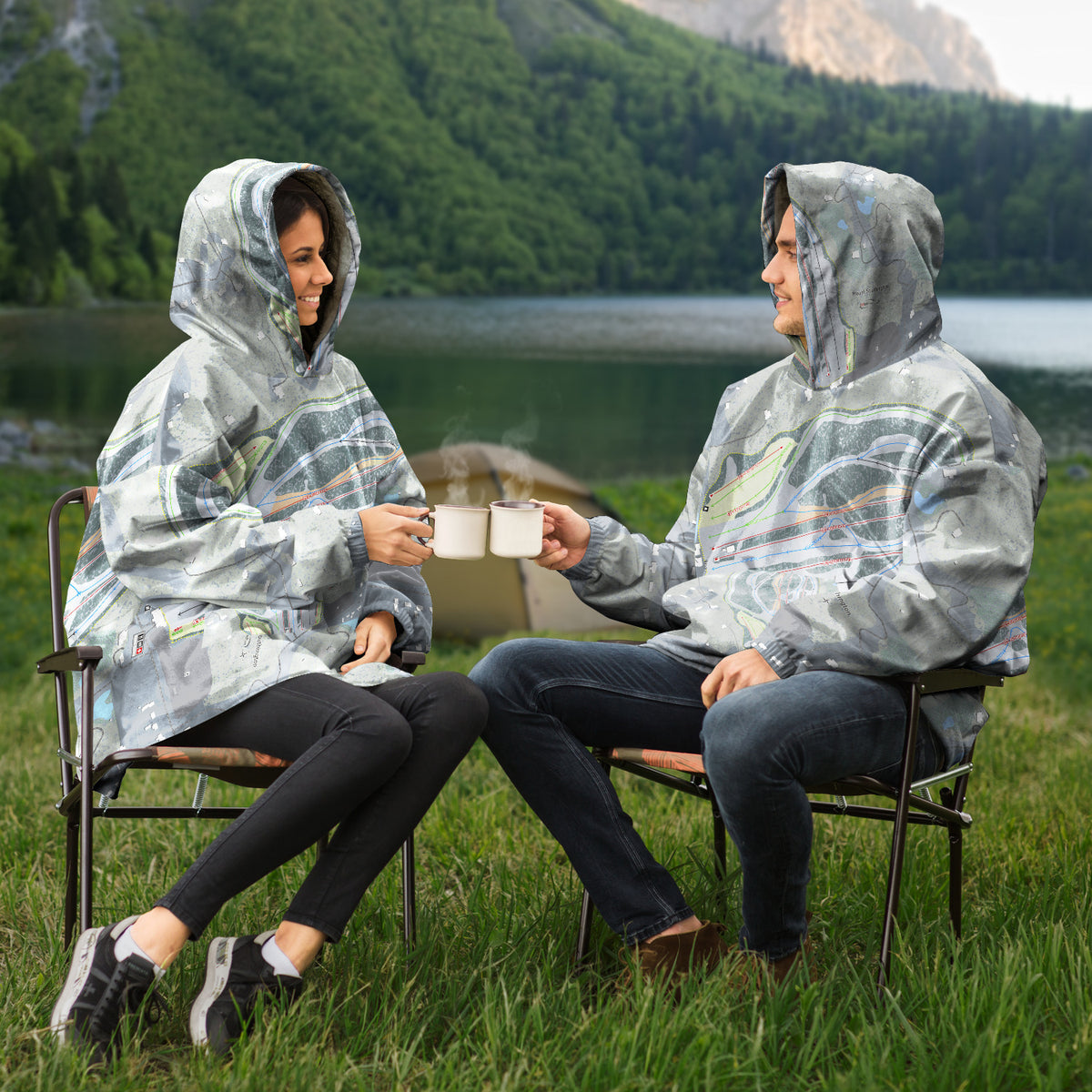 Mount Southington, Connecticut Ski Trail Map - Snug Hoodie