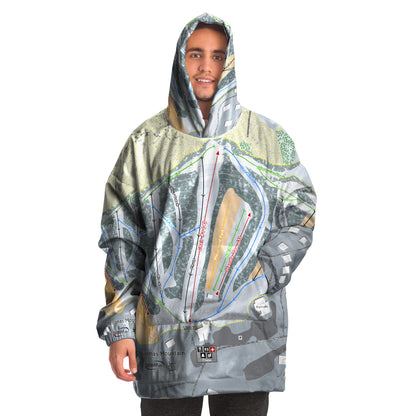 Christmas Mountain, Wisconsin Ski Trail Map - Snug Hoodie